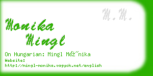 monika mingl business card